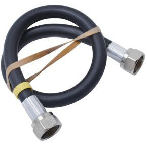 Sanivesk Rubberen Gasslang Zwart Wartel M24 x 80cm