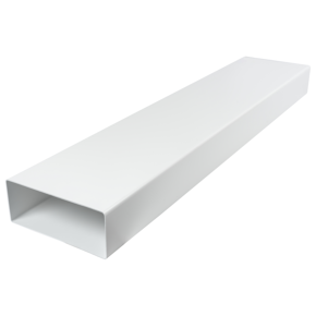 Sanivesk Vlakkanaal Buis Kunststof 1m 220x90mm Wit